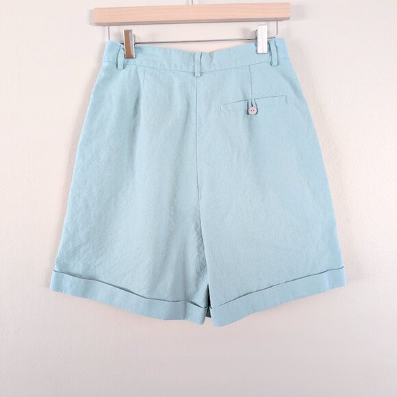 Vintage 90s Tailored Shorts - Pleated Front with Pockets - Size 10 - Mid Rise - Picture 2 of 3